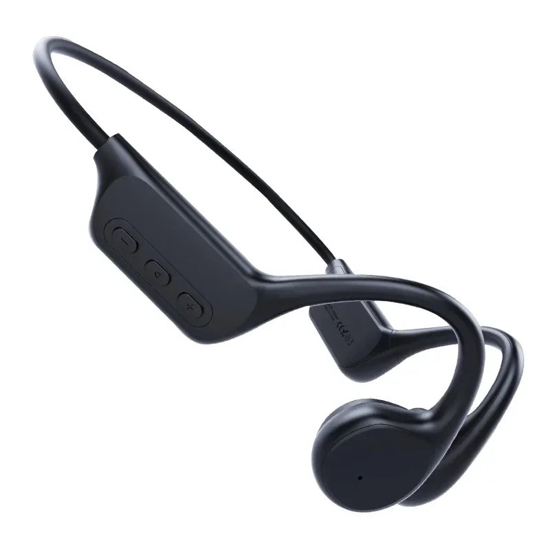 2024 Knochenleitungskopfhörer Bluetooth Wireless IPX8 Wasserdichter MP3-Player Hifi-Ohrbügelkopfhörer mit Mikrofon-Headset zum Schwimmen