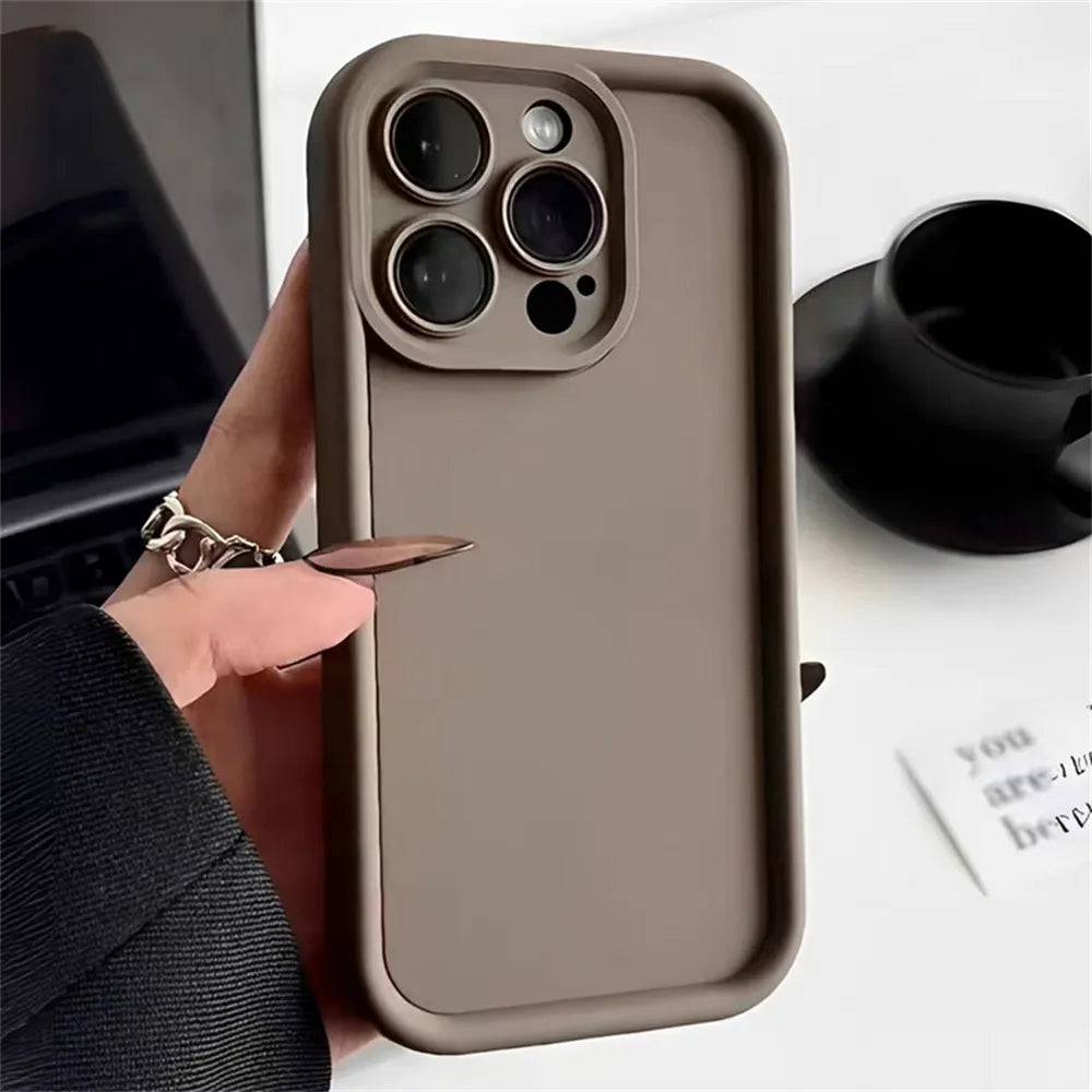 Leuke 3D Beer Koffie Melk Snoep Vloeibare Telefoon Case Voor iPhone 11 13 12 14 15 Pro Max XR XS max Koreaanse Cartoon Cover