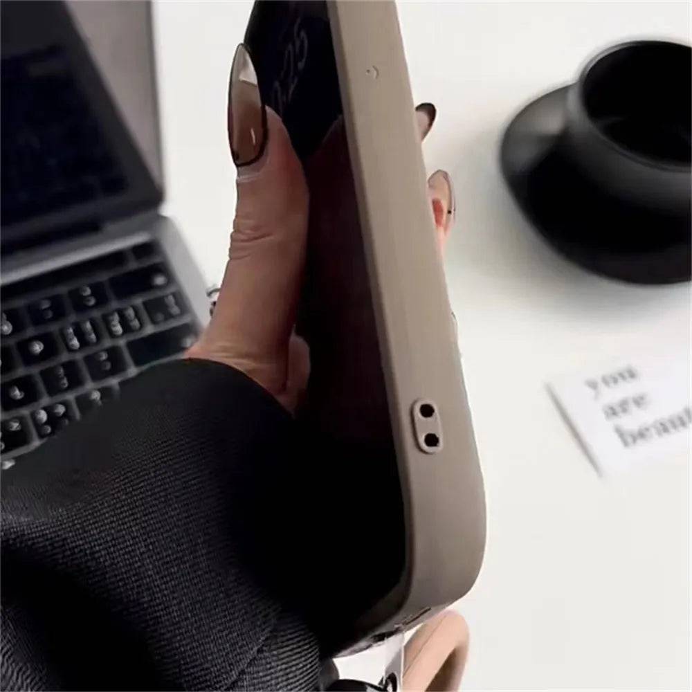 Leuke 3D Beer Koffie Melk Snoep Vloeibare Telefoon Case Voor iPhone 11 13 12 14 15 Pro Max XR XS max Koreaanse Cartoon Cover