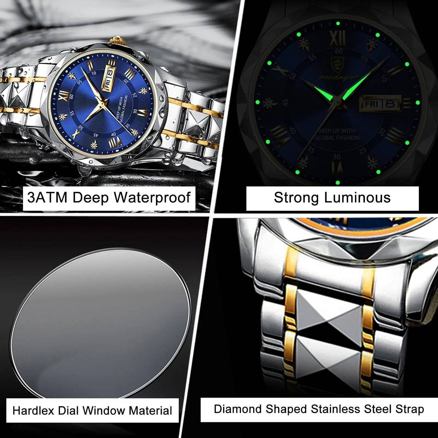 Best gift - Waterproof Top Brand Luxury Man Wristwatch With Luminous