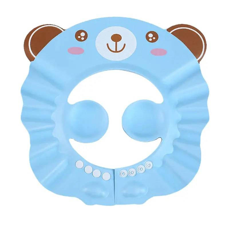 Baby Shower Soft Cap Adjustable Hair Wash Hat for Kids Ear Protection Safe Children Shampoo Bathing Shower Protect Head Cover