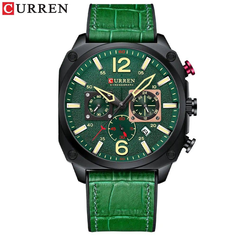 Yoors Shop CURREN Brand Luxury Men Brown Quartz Wristwatches for Male Luminous Chronograph