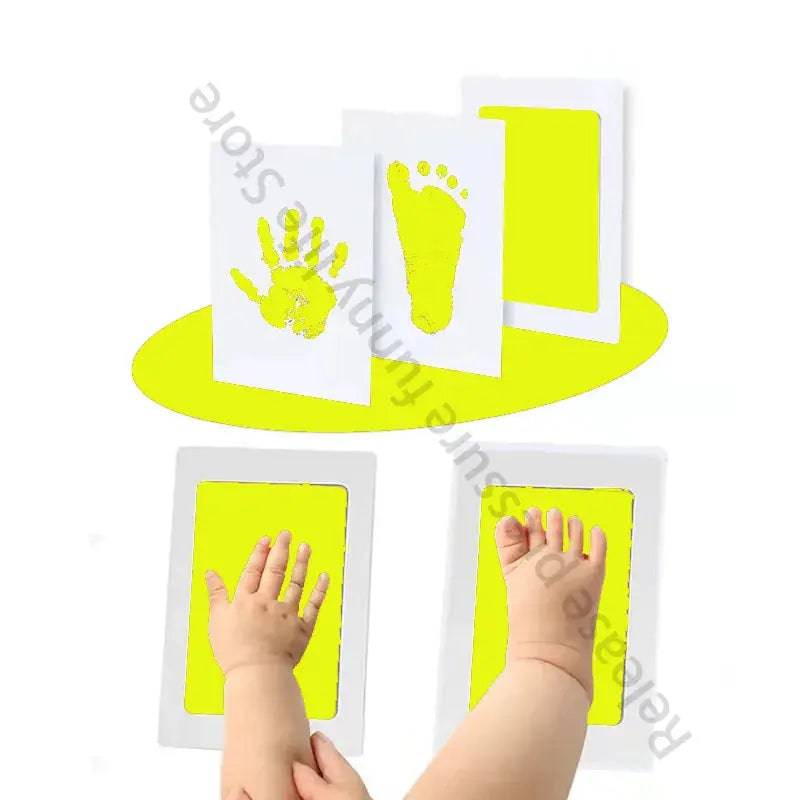 Yoors Shop Newborn Baby DIY Hand & Footprint Kit Ink Pads