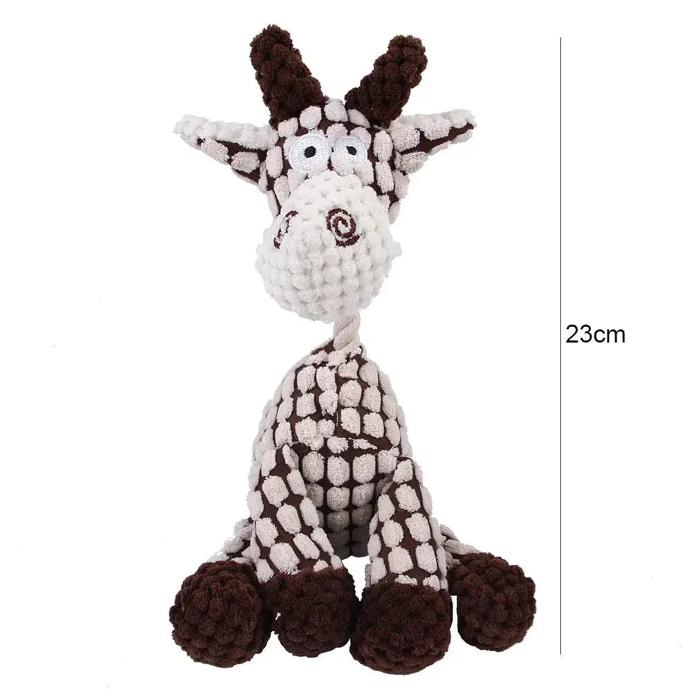 Interactive Fun Pet Toy: Donkey Shape Corduroy Chew with Squeaky Delight for Engaging Play