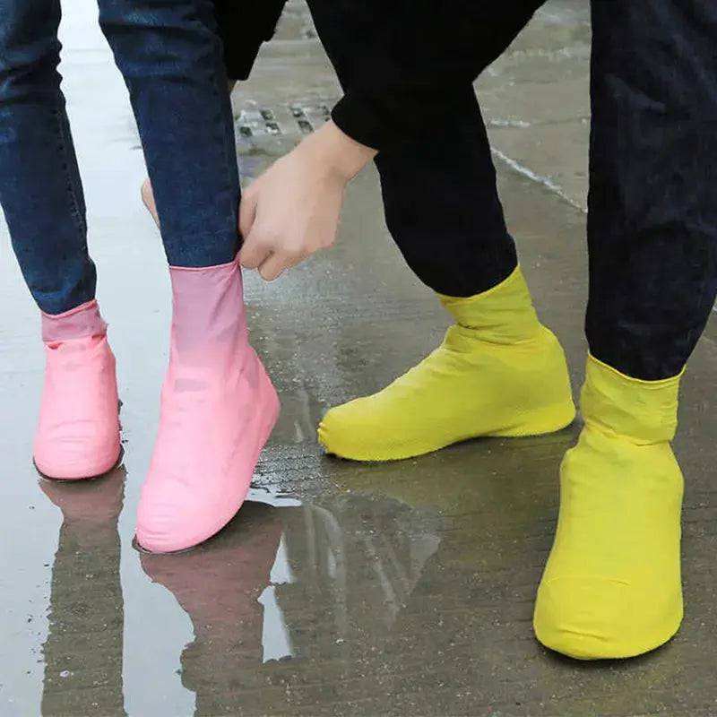 Waterproof Shoe Covers,  9.1 inch height, Silicone, Anti-Slip Rain Boots Unisex