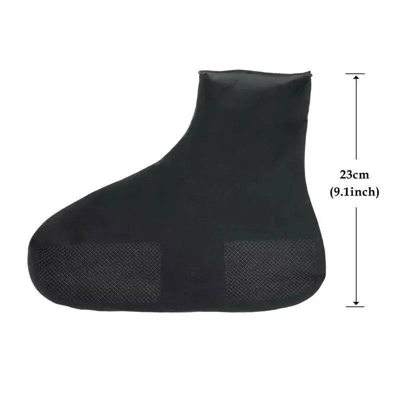 Wasserdichte Schuhüberzüge, 9,1 Zoll Höhe, Silikon, rutschfeste Regenstiefel, Unisex