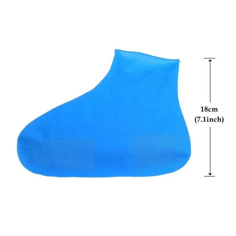 Waterdichte overschoenen, 9,1 inch hoogte, siliconen, antislip regenlaarzen, unisex