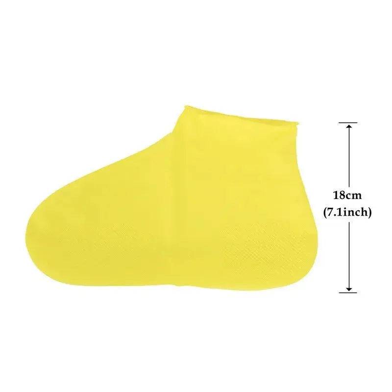 Waterproof Shoe Covers,  9.1 inch height, Silicone, Anti-Slip Rain Boots Unisex