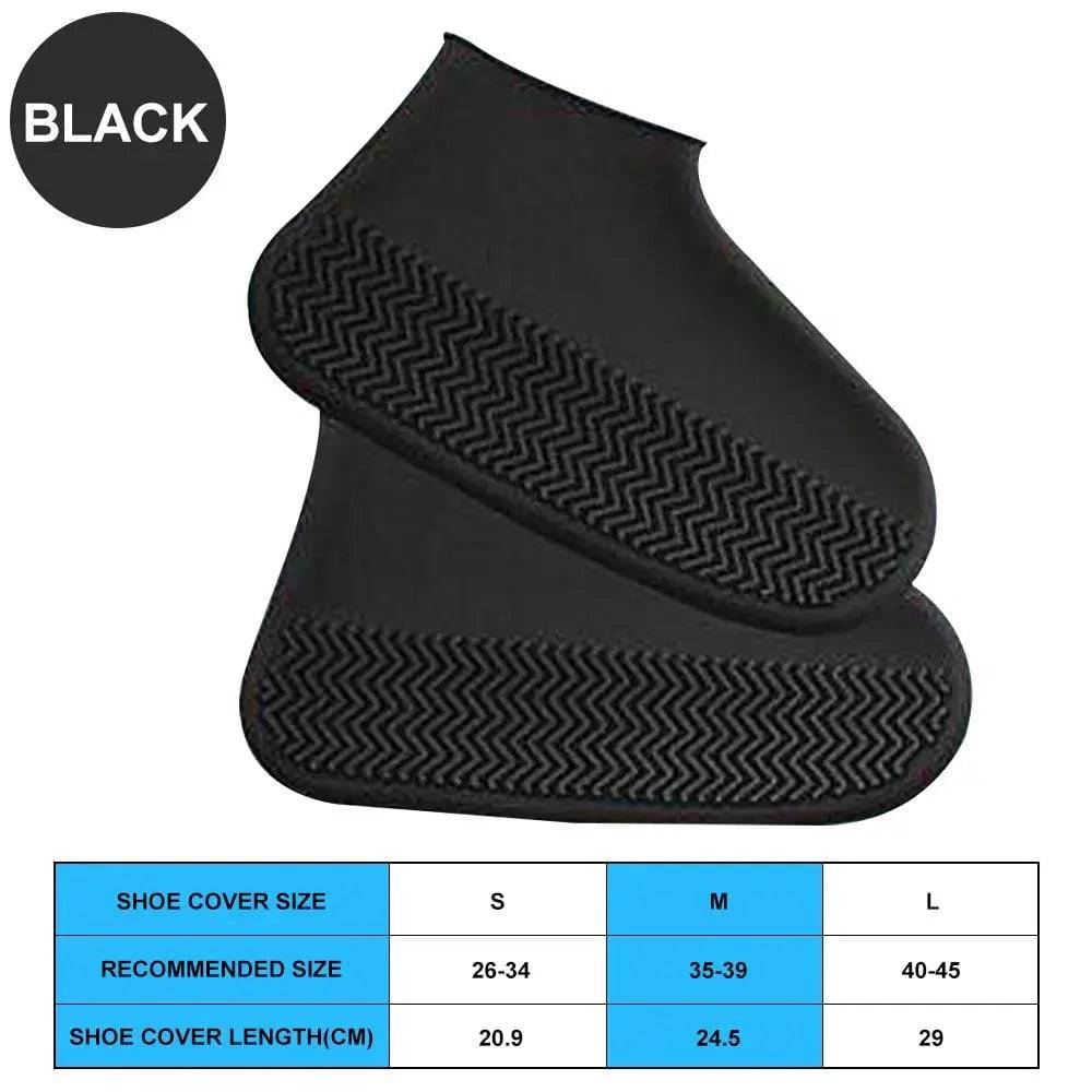 Waterproof Shoe Covers,  9.1 inch height, Silicone, Anti-Slip Rain Boots Unisex