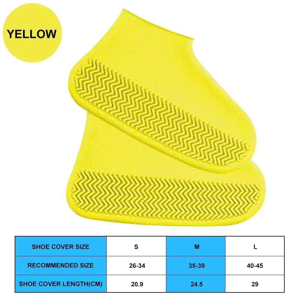 Waterproof Shoe Covers,  9.1 inch height, Silicone, Anti-Slip Rain Boots Unisex