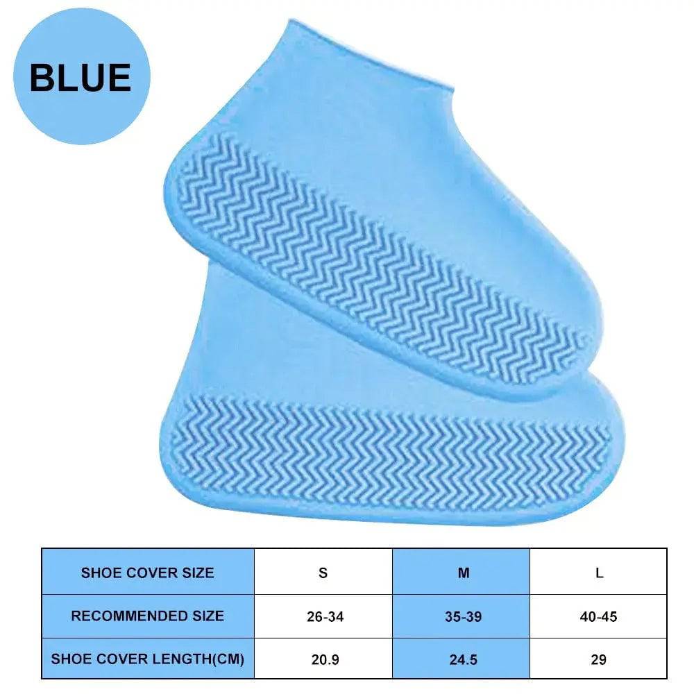 Waterproof Shoe Covers,  9.1 inch height, Silicone, Anti-Slip Rain Boots Unisex