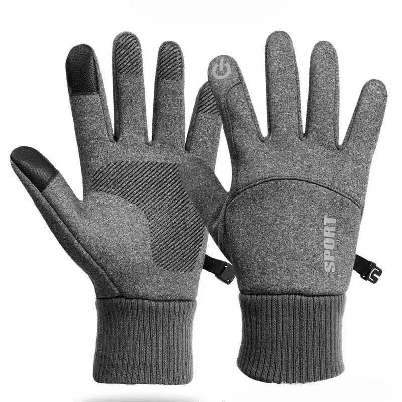 Winter Waterproof Men's Gloves Windproof Sports Fishing Touchscreen Driving Motorcycle Ski Non-slip Warm Cycling Women Gloves