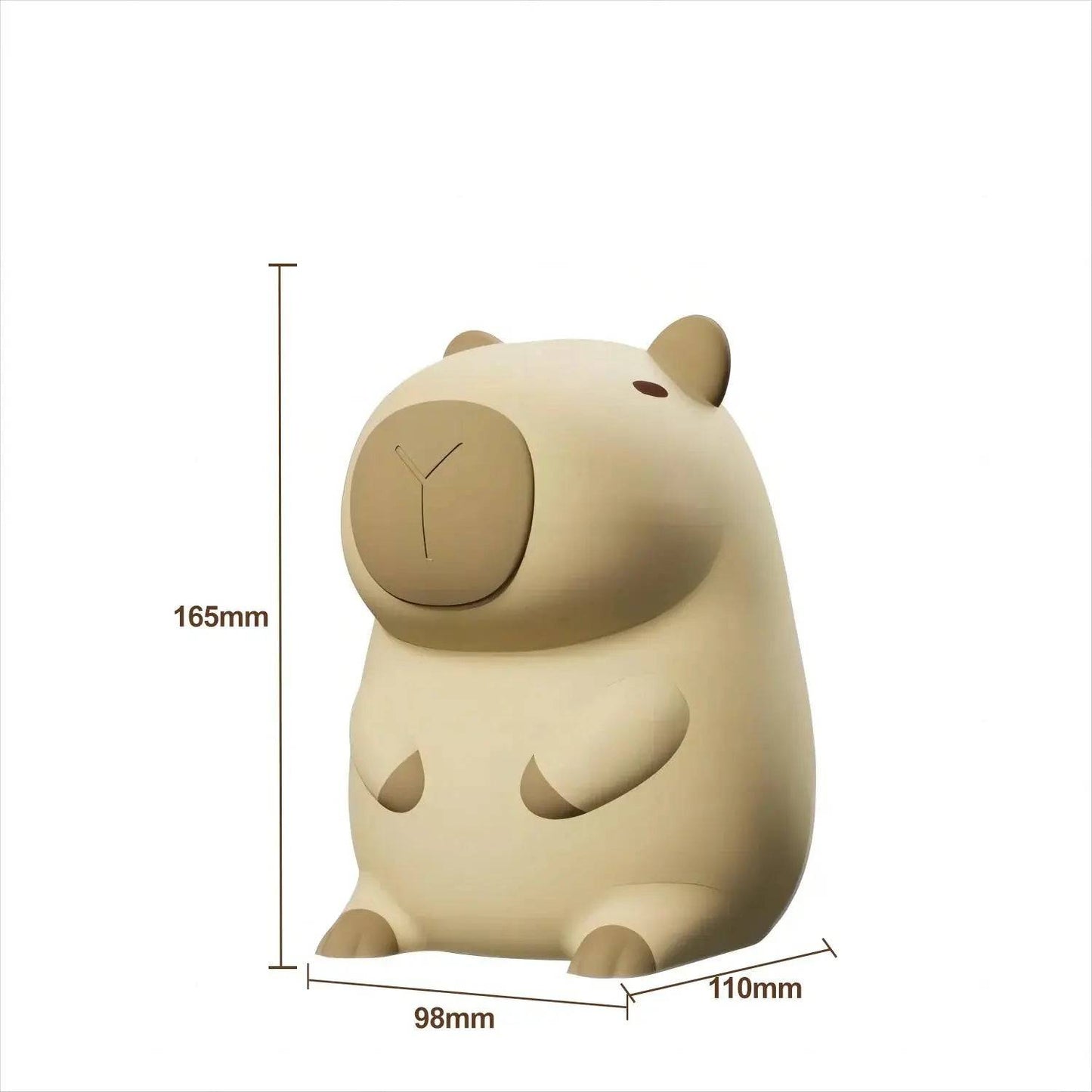 Cute Cartoon Capybara Silicone Night Light USB Rechargeable  Sleep Night Lamp