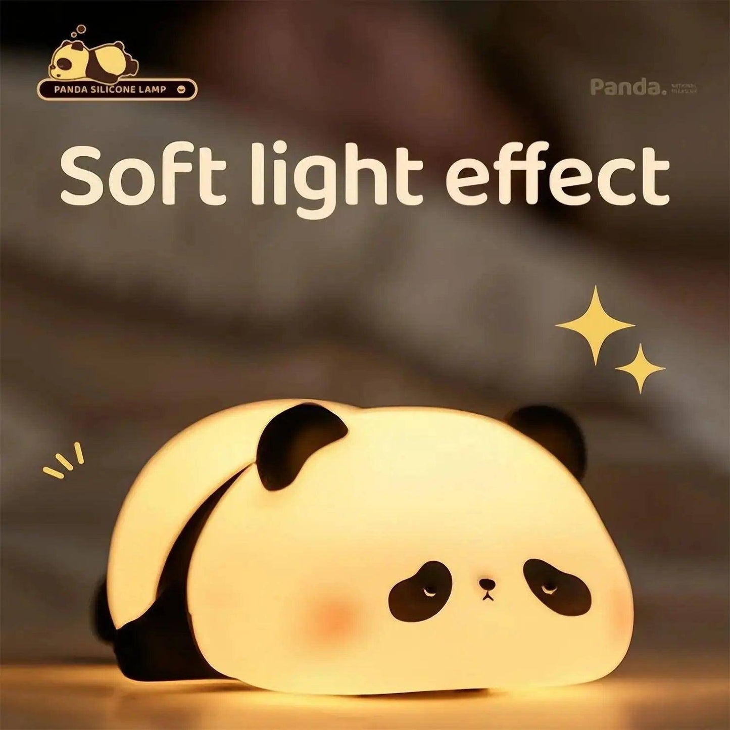 LED-Nachtlichter, süße Schaf-Panda-Kaninchen-Silikonlampe, wiederaufladbar über USB, mit Zeitsteuerung, Nachttischdekor, Kinder-Baby-Nachtlicht, Geburtstagsgeschenk