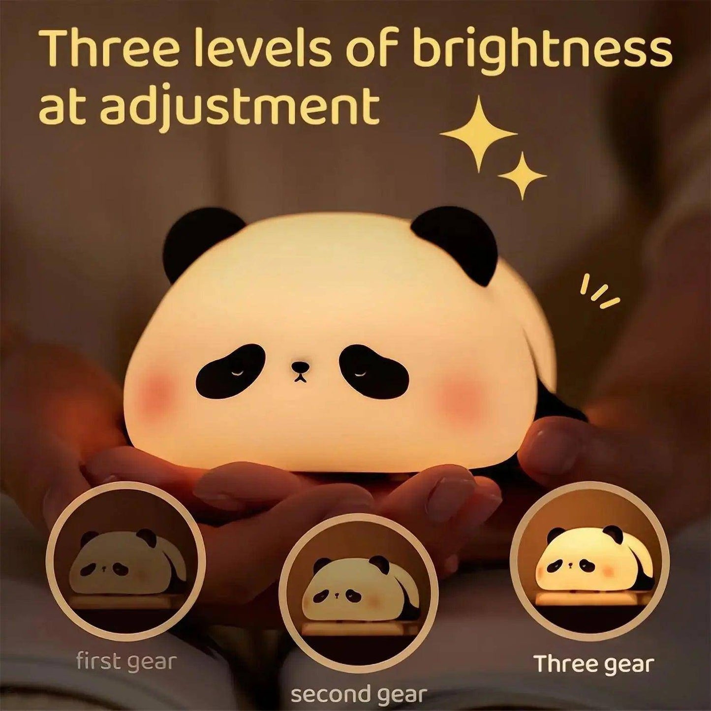 LED-nachtverlichting schattig schaap panda konijn siliconen lamp USB oplaadbare timing nachtkastje decor kinder baby nachtlampje verjaardagscadeau