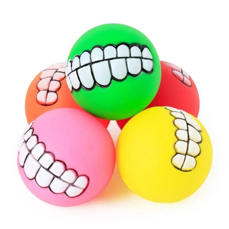 Pet Teeth Silicon Chew Ball Toy for Large Breeds