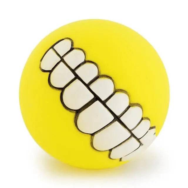 Pet Teeth Silicon Chew Ball Toy for Large Breeds