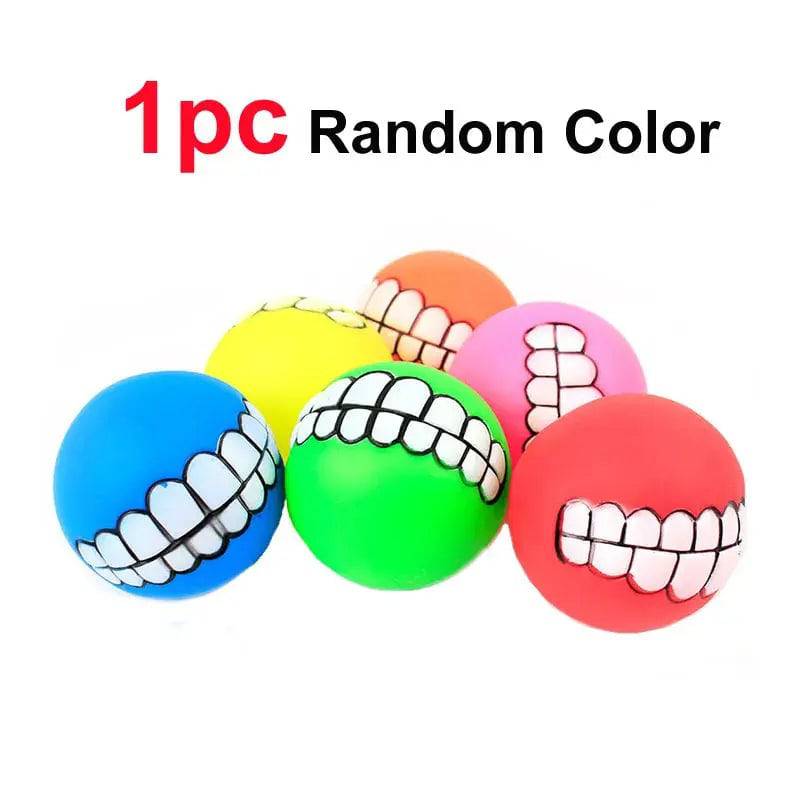 Pet Teeth Silicon Chew Ball Toy for Large Breeds