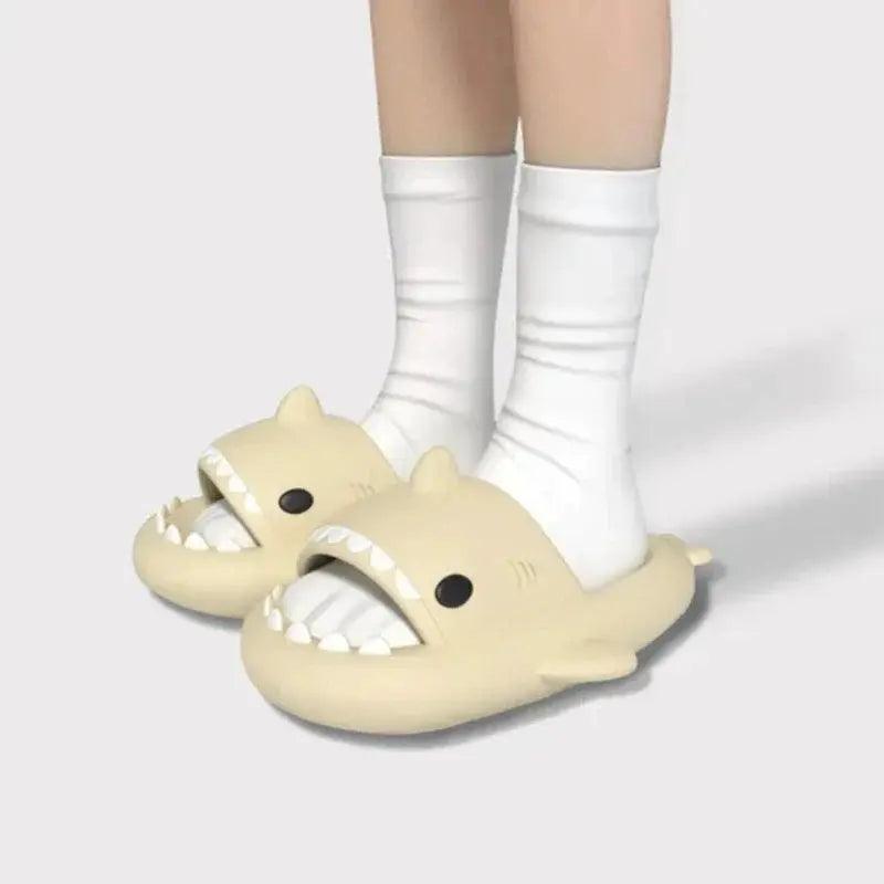 Nieuwe Shark-slippers Damespantoffels