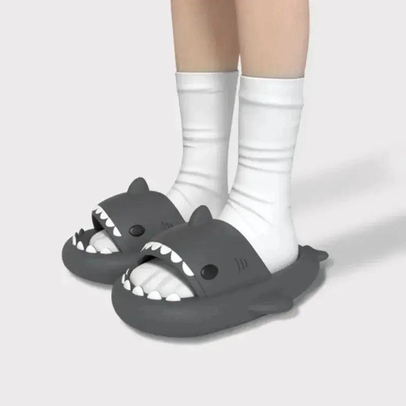 Nieuwe Shark-slippers Damespantoffels