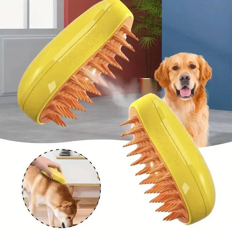 Pet Soft Steamy Brush for Removing Tangled And Loose Hair