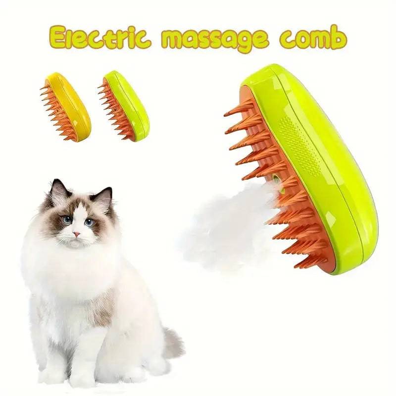 Pet Soft Steamy Brush for Removing Tangled And Loose Hair