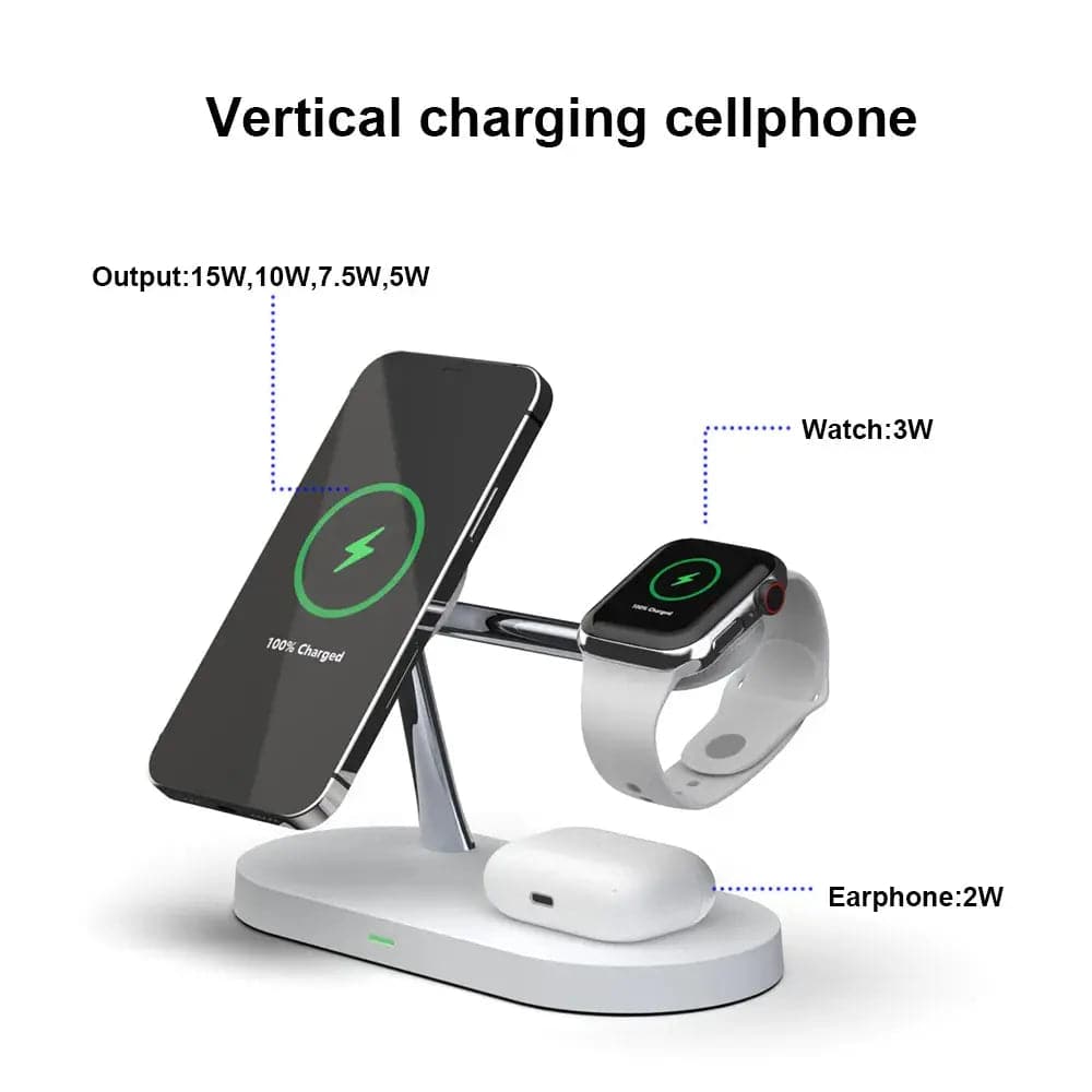 3 in 1 kabelloser Ladegerätständer magnetisch für iPhone 12 13 14 15 Schnell