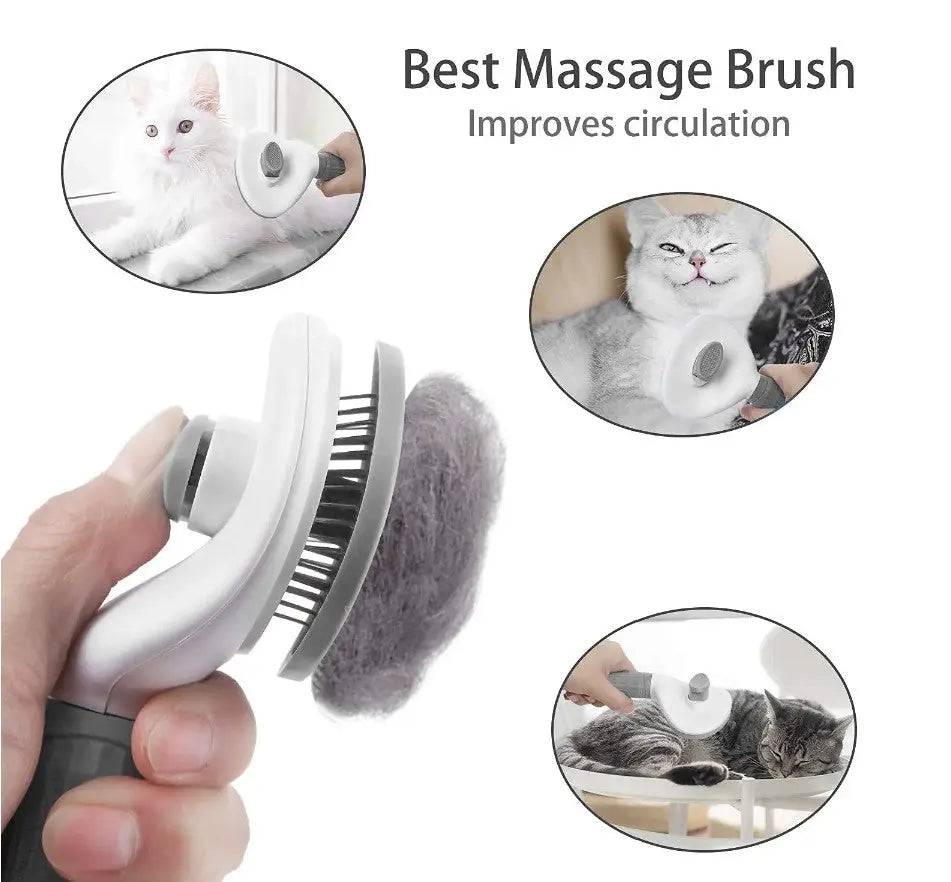 Yoors Shop Self Cleaning Pet Hair Remover Brush