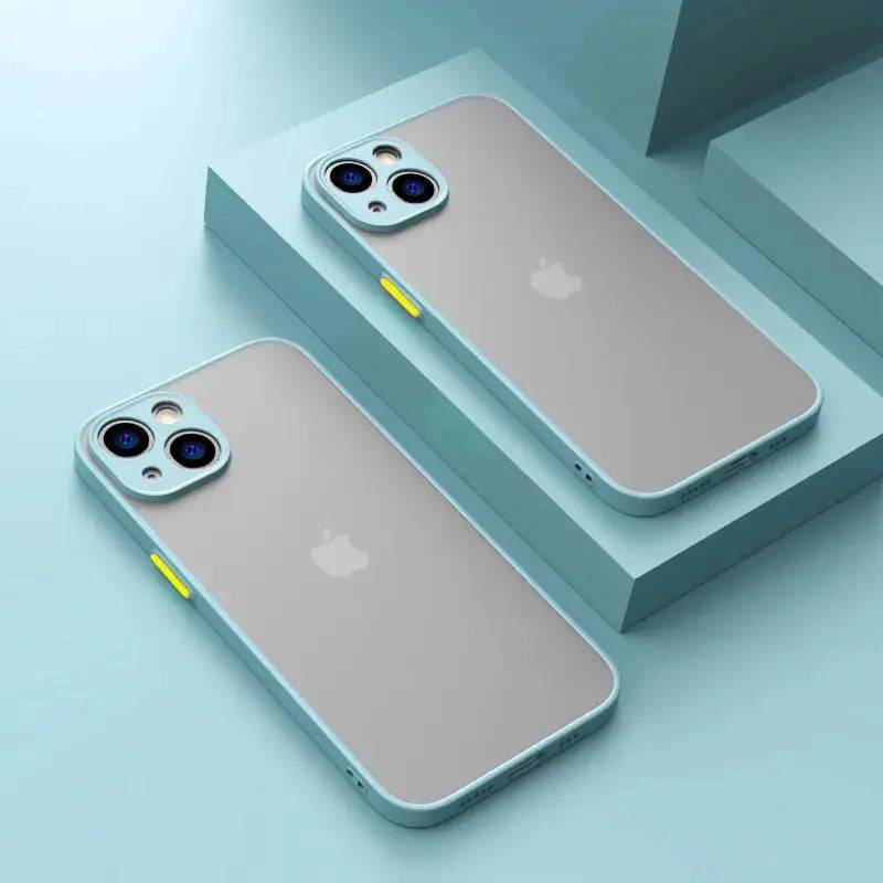 Shockproof Armor Matte Case For iPhone Silicone Bumper Cover