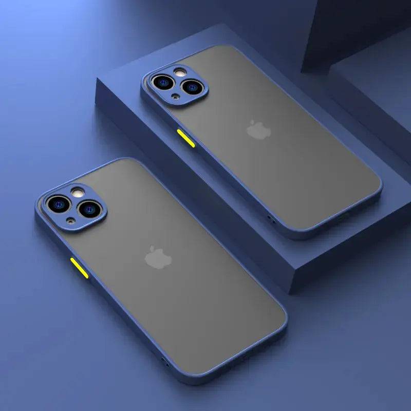 Shockproof Armor Matte Case For iPhone Silicone Bumper Cover