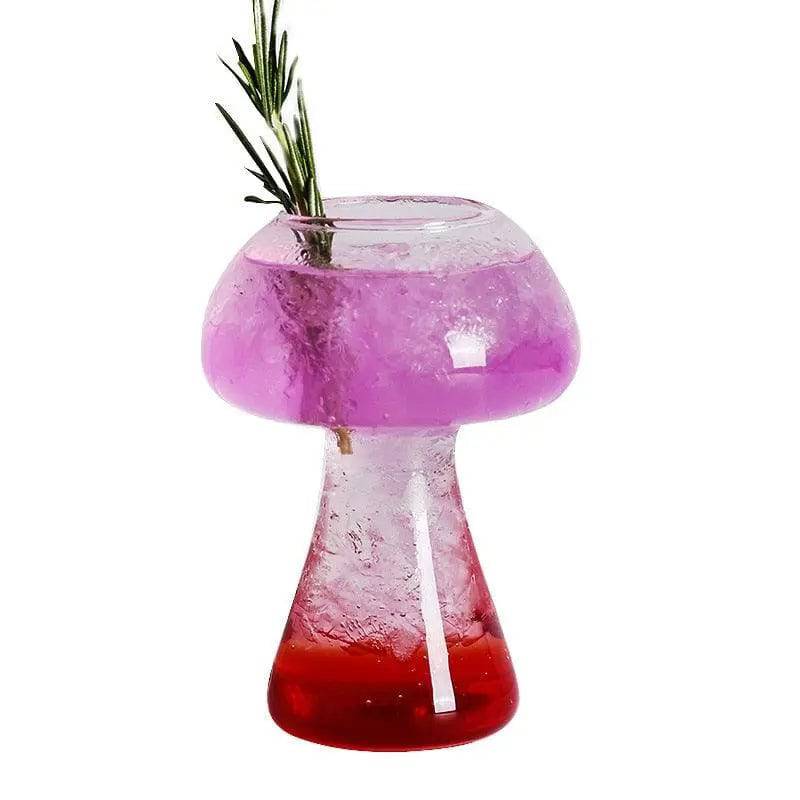 Glas mit Pilz-Design