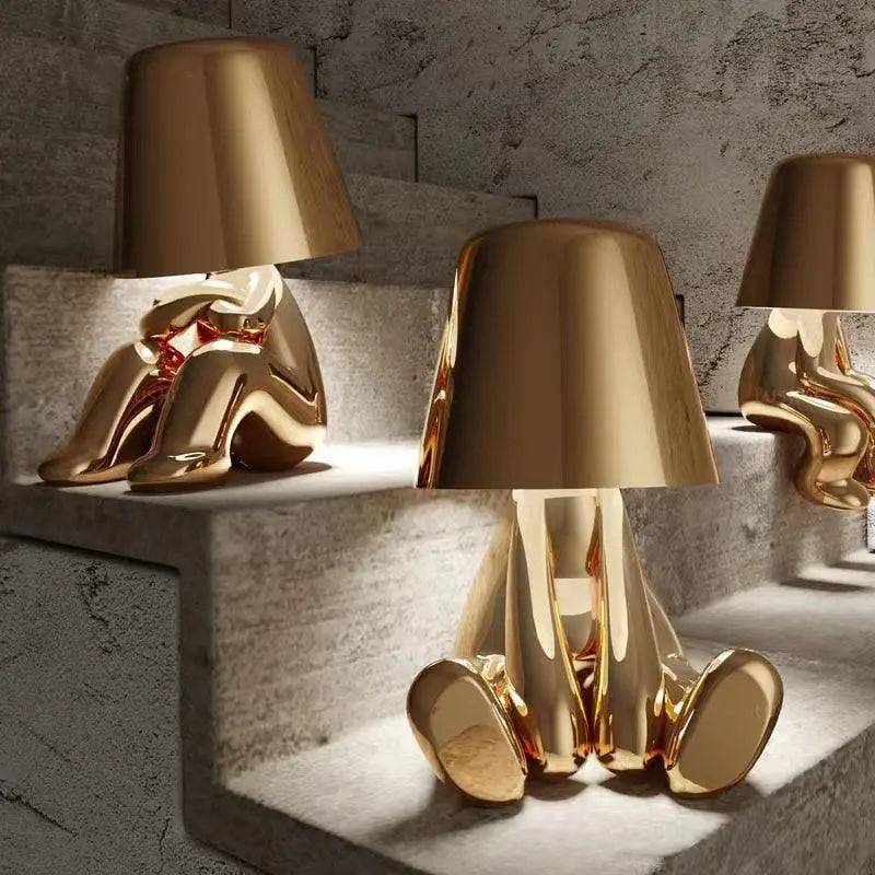 Italien Little Golden Man LED-Tischlampe