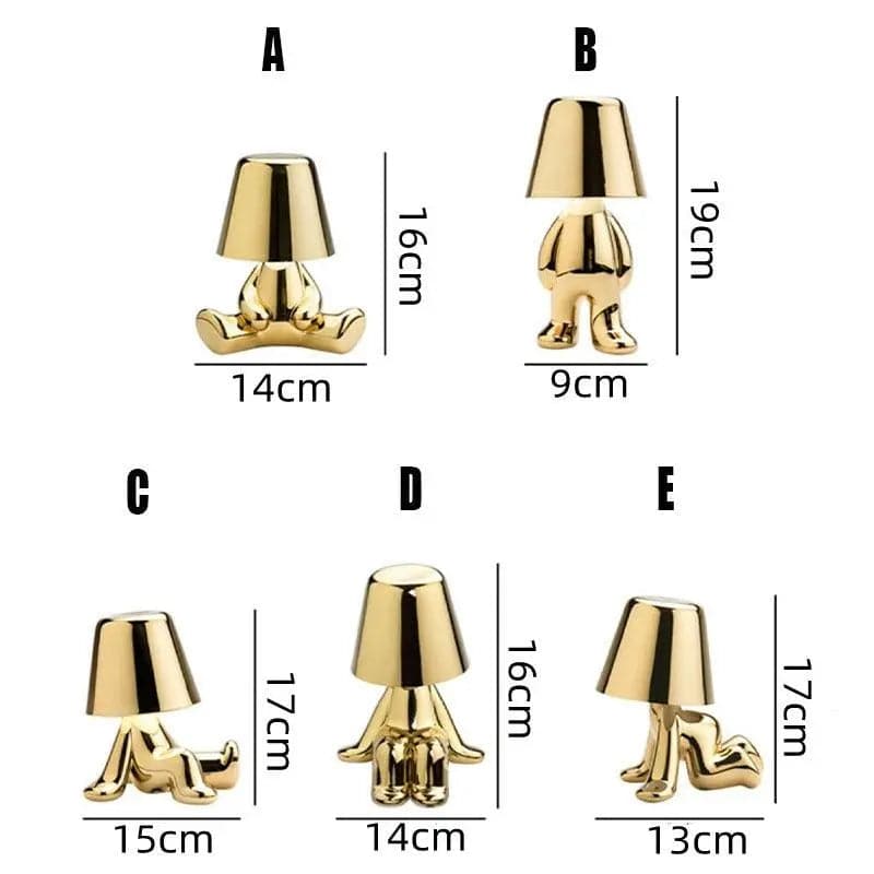 Italië Little Golden Man LED-tafellamp