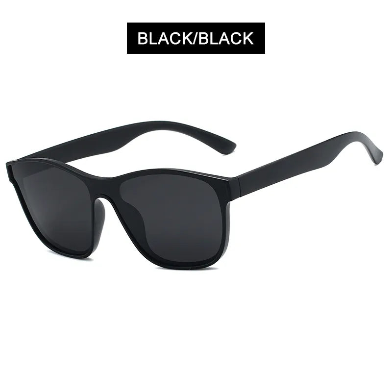 New Square Polarized Sunglasses Men Women Fashion Square Male Sun Glasses Stylish One-piece Lens Driving Vacation Shades UV400