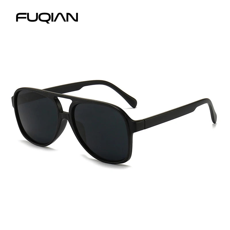 Retro Pilot Sunglasses Men Women Fashion Aviation Polarized Sun Glasses Unisex Vintage Gradient Color Outdoor Anti Glare Shades