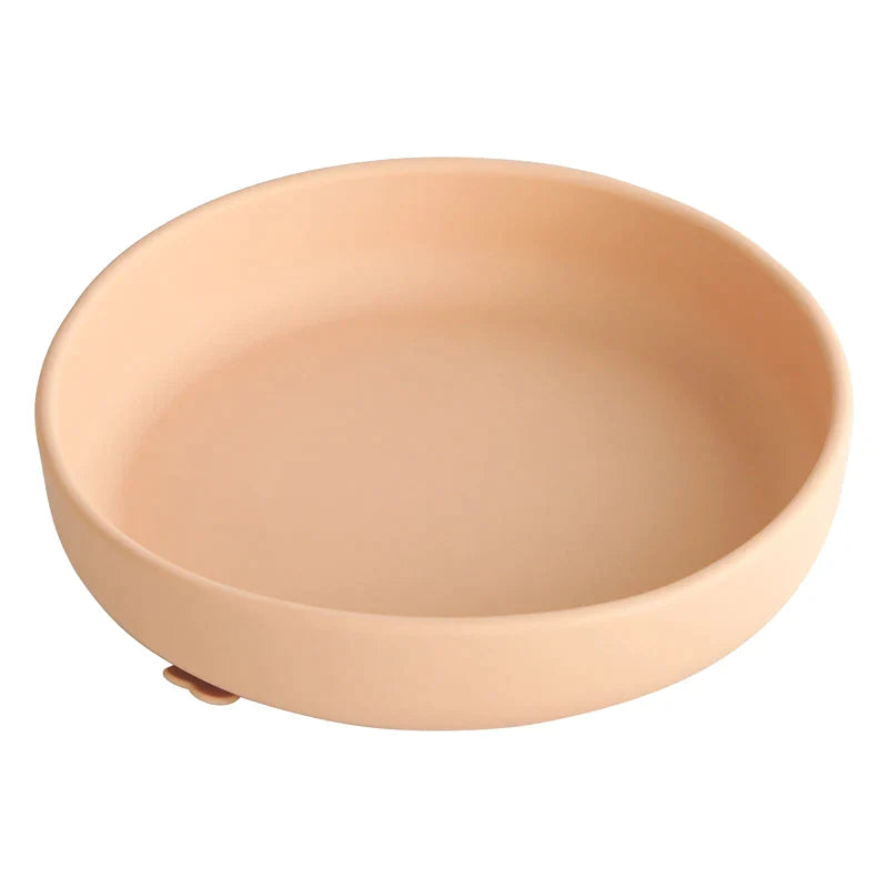 Safe Silicone Children's Tableware: Round Plates & Bowls