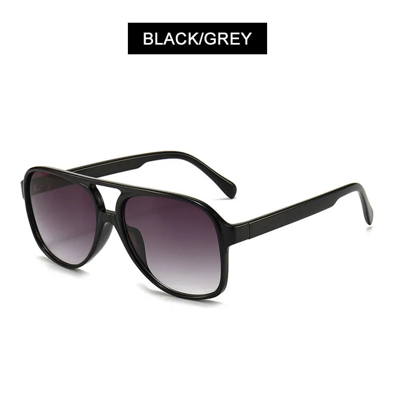 Retro Pilot Sunglasses Men Women Fashion Aviation Polarized Sun Glasses Unisex Vintage Gradient Color Outdoor Anti Glare Shades