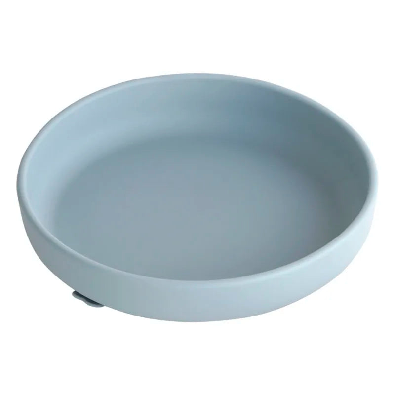 Safe Silicone Children's Tableware: Round Plates & Bowls