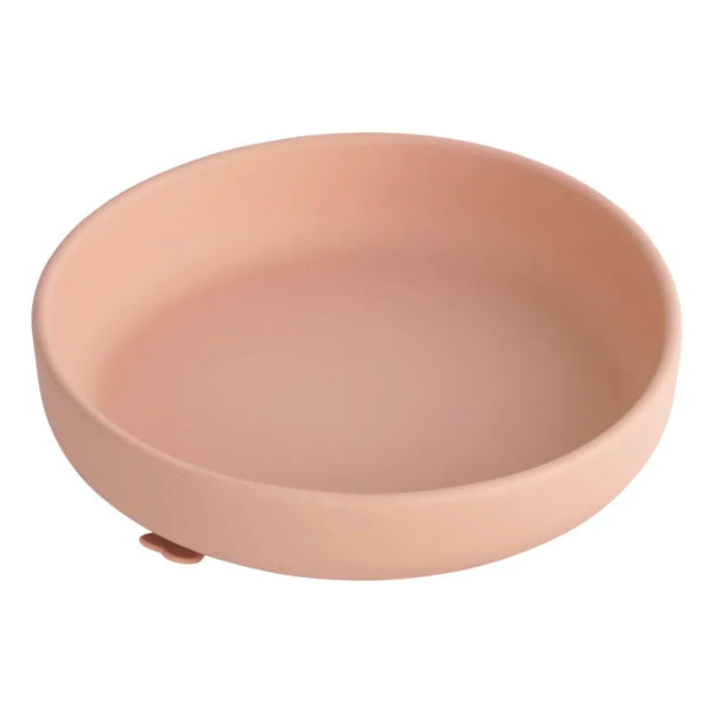 Safe Silicone Children's Tableware: Round Plates & Bowls