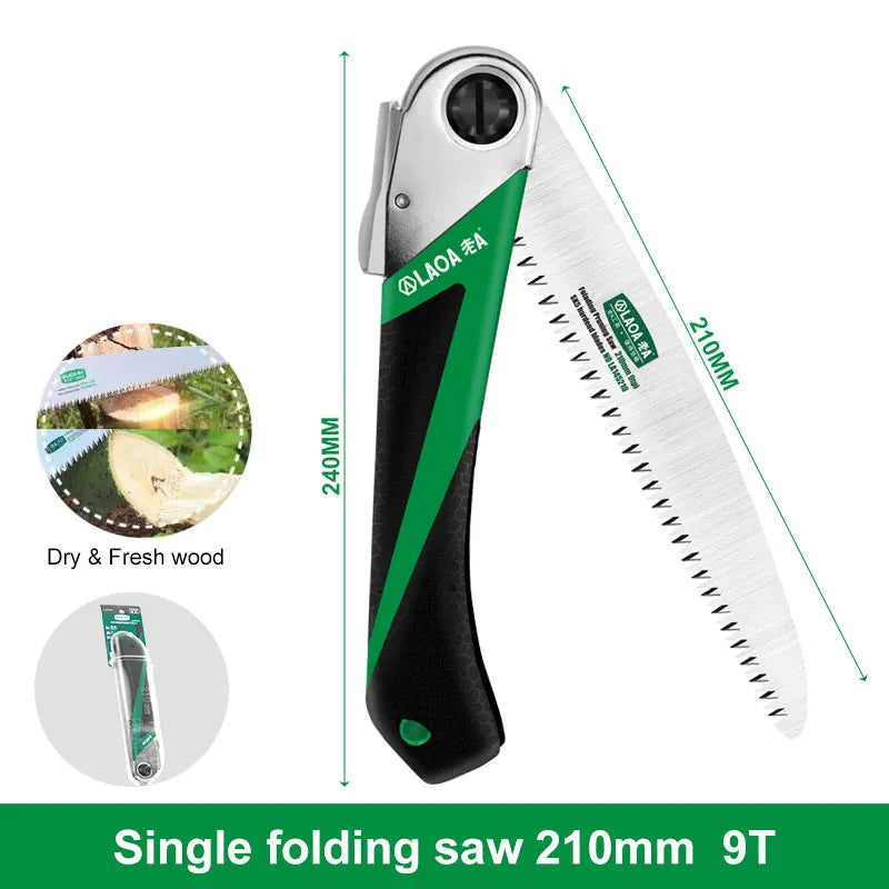 LAOA Pruner Secateurs Pruning SK5 Gardening Serra Outdoor Camping Saws Folding Sharp Tooth DIY Woodworking Garden Saw