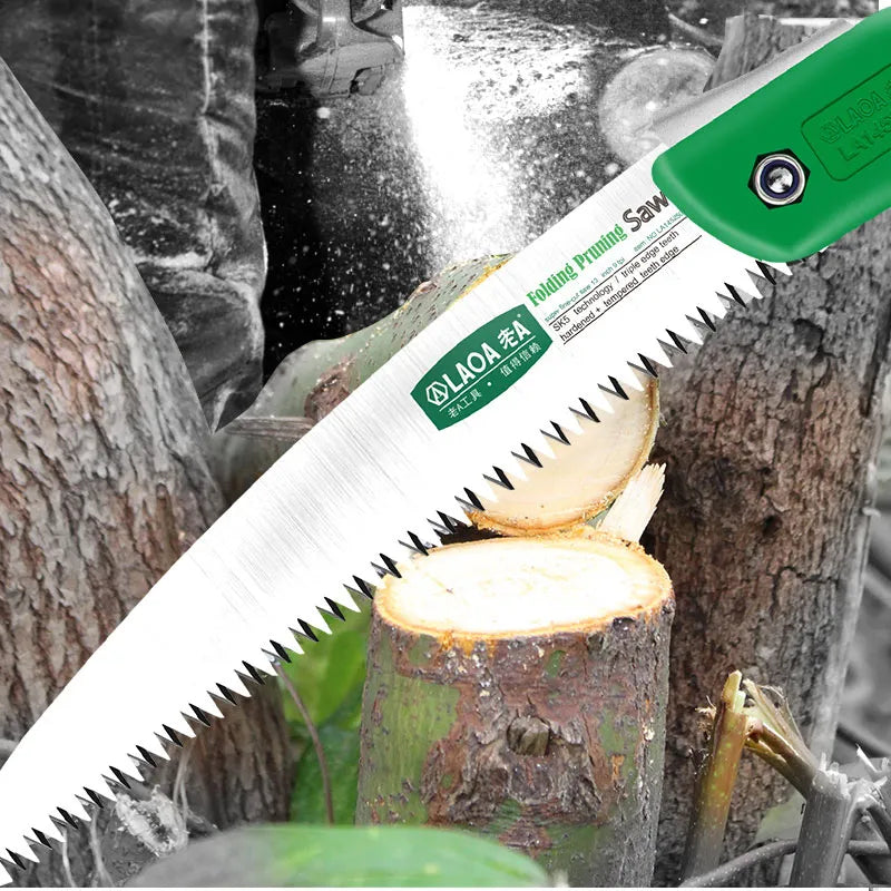 LAOA Pruner Secateurs Pruning SK5 Gardening Serra Outdoor Camping Saws Folding Sharp Tooth DIY Woodworking Garden Saw