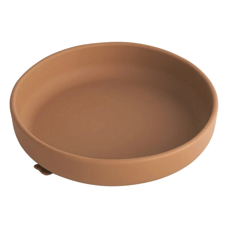 Safe Silicone Children's Tableware: Round Plates & Bowls