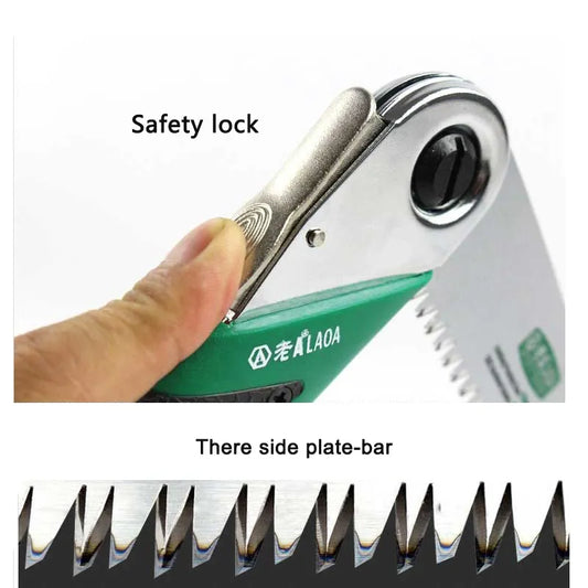 LAOA Pruner Secateurs Pruning SK5 Gardening Serra Outdoor Camping Saws Foldable Sharp Tooth DIY Woodworking Garden Saw