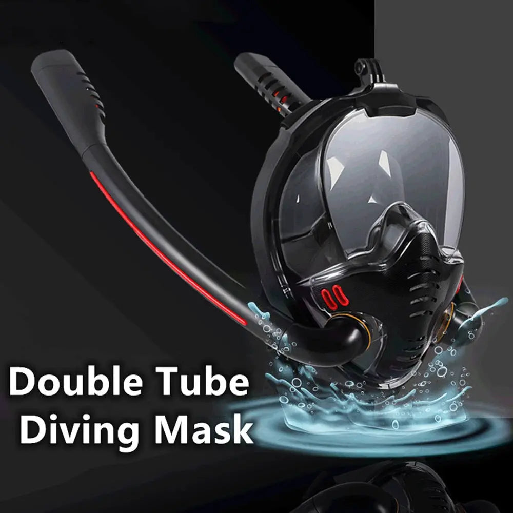 Maschera da Snorkeling in silicone a doppio tubo - Yoors Shop