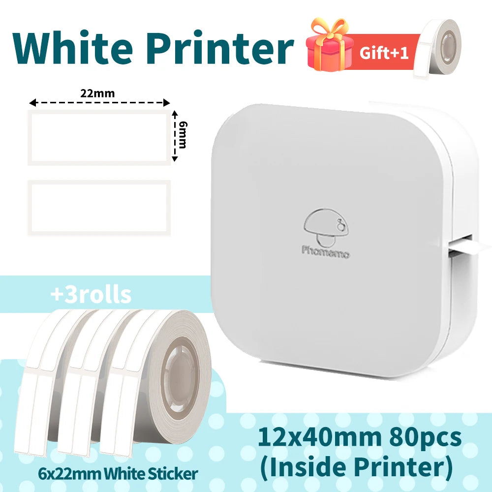 Phomemo Q30 Etikettendrucker, kabellos, Mini-Thermodrucker, tragbar, selbstklebende Aufkleber, Barcode-Etikettiermaschine für Schule, Zuhause, Büro