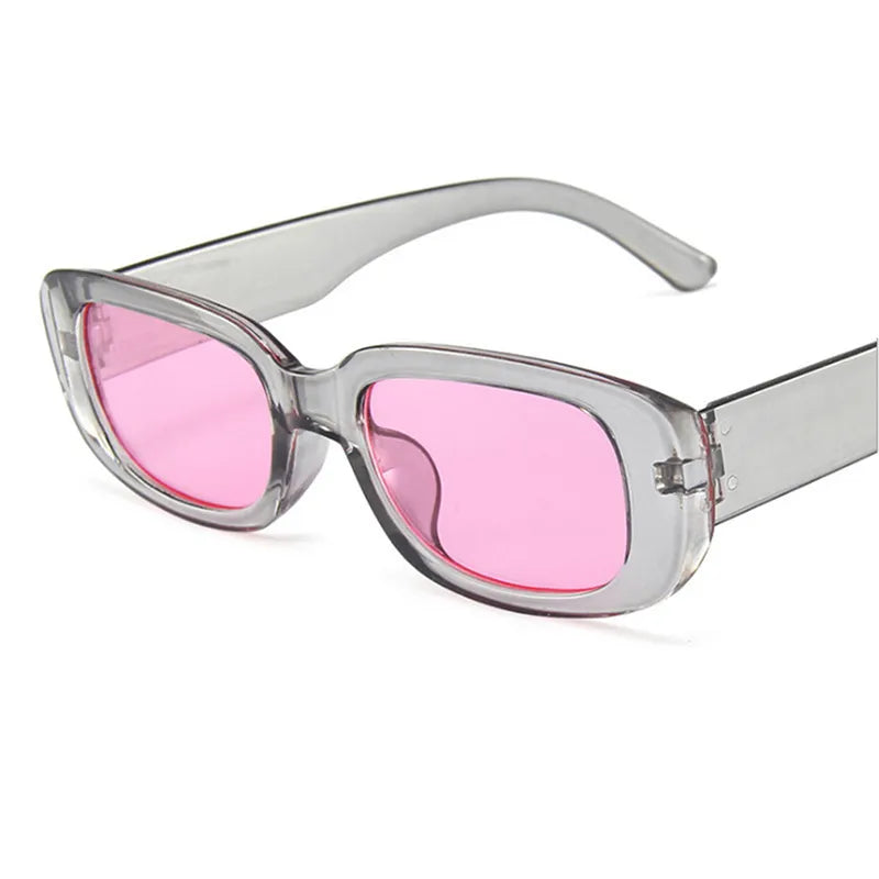 Mode Zomer Retro Punk Rechthoek Zonnebril UV400 Zonneschermen Mannen Vrouwen Trendy Vintage Kleine Vierkante Zonnebril Eyewear