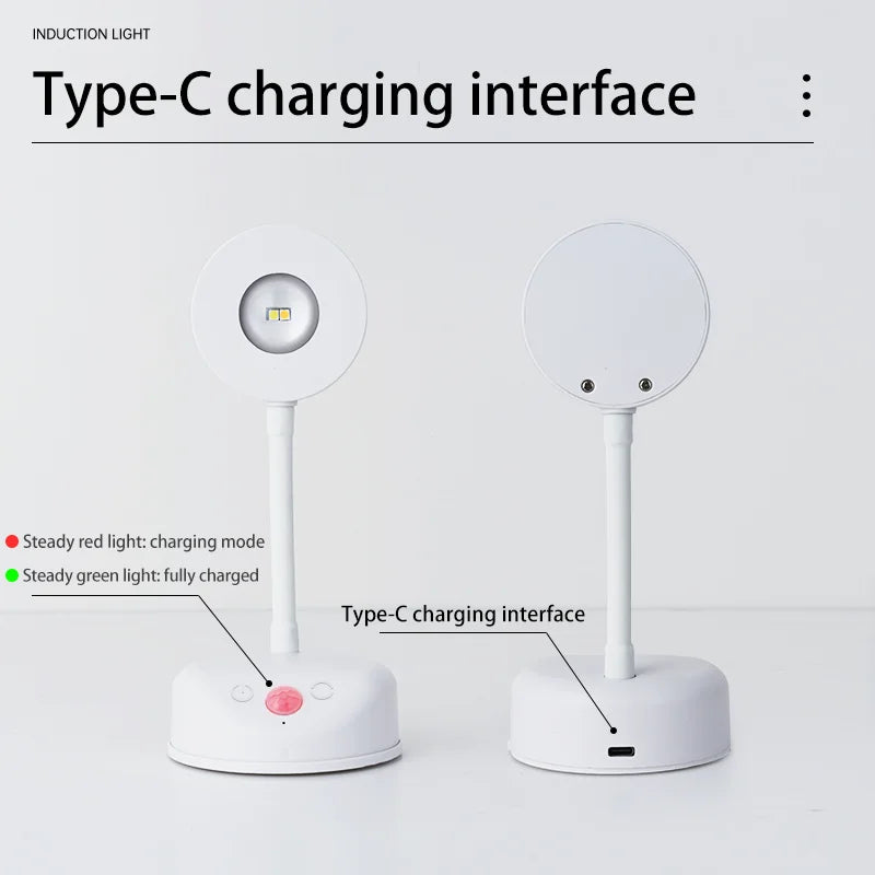 LED Bewegingssensor Licht Licht Nachtlampje Draadloos TYPE-C USB voor Keuken Slaapkamer Muurschildering Woonkamer Sensor Binnenverlichting