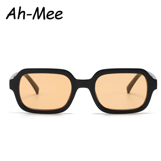 Mode Nieuwe Kleine Vierkante Zonnebril Vrouwen Merk Brillen Trendy Geel Vintage Zonnebril Vrouwelijke Gafas De Sol Mujer UV400