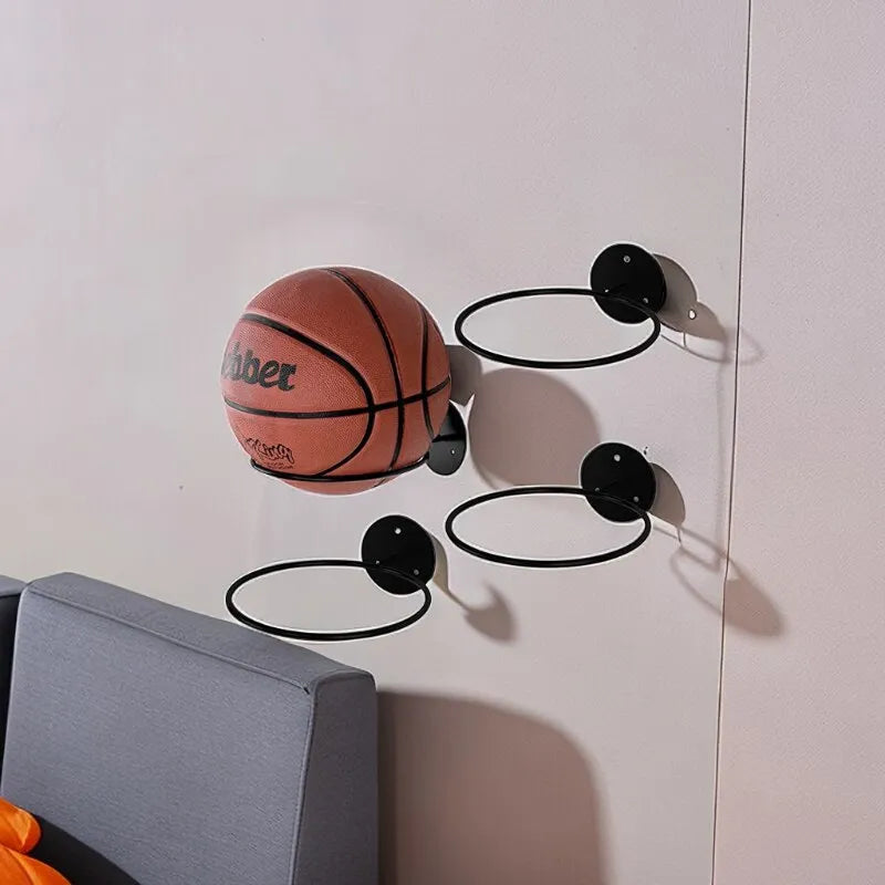 Iron Basketball Football Volleyball Storage Rack Household Wall Mounted Ball Rack Wall Storage Rack