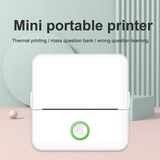 Mini HD draagbare label thermische printer Endurance Bluetooth-printer voor studenten Fout Titel Opmerking Verkeerde zak Inktloos afdrukken